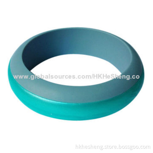 2014 Hot Sale Characteristic Silicone Bangles, Non-toxic and BPA-free